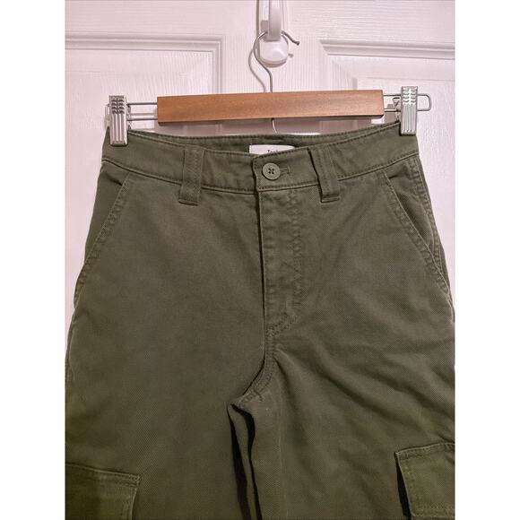 Aritzia TNA Chambers Relaxed Utility Cargo Pants in Olive Green Size 00 - Picture 3 of 9